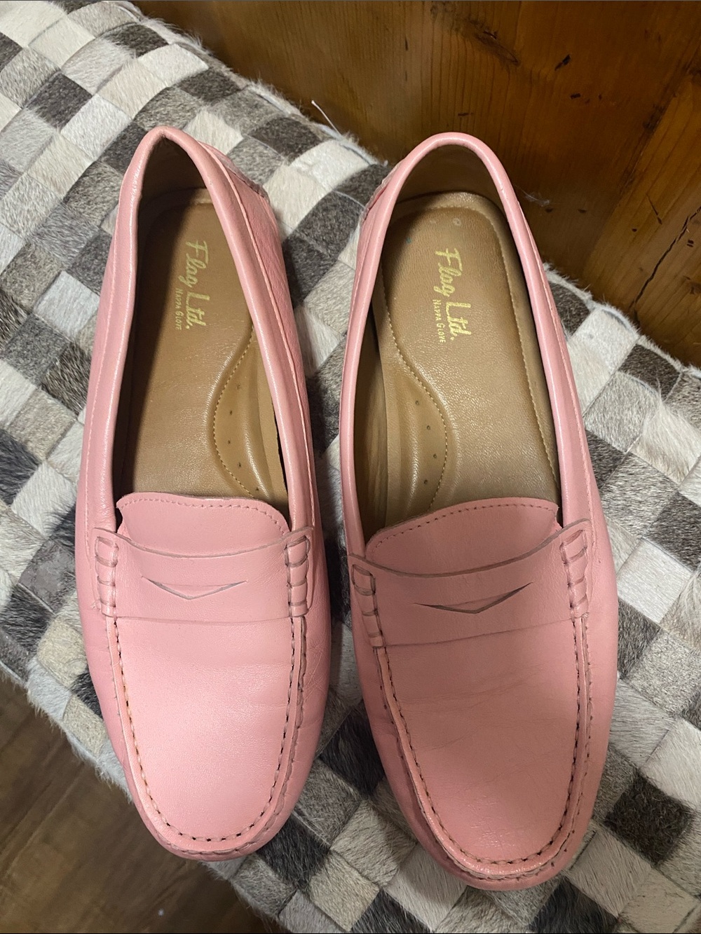 Fergalicious Pink Leather Loafers